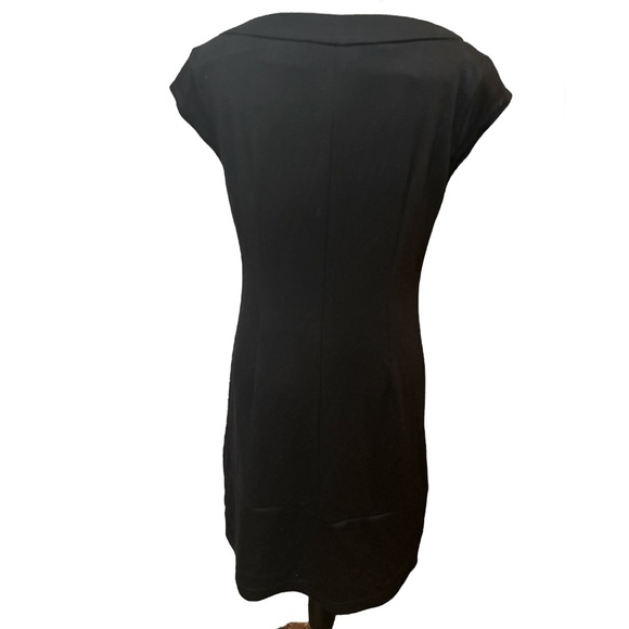 Madison Leigh Black Sleeveless Studded Metal A Line Above the Knee Dress Size 4 - Picture 8 of 14